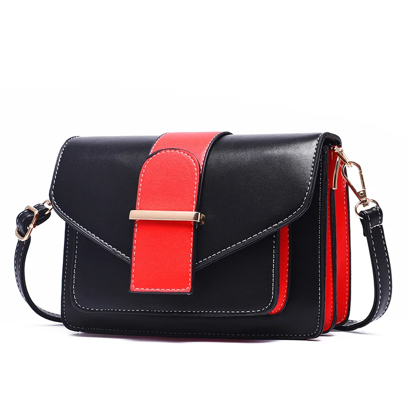 

2019 Fashion Women Designer Messenger Bags Fashion PU Leather Simple Handbag High Quality Elegant Lady Crossbody & Shoulder Bags