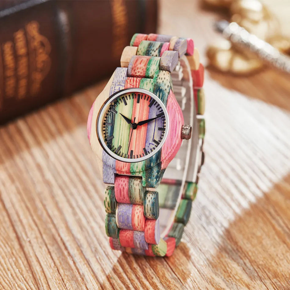 

2019 Fashion Sport Casual Wristwatch Men Women Wooden Watch Lover Clock Unique Male Female Creative Dress Analog Military Hours