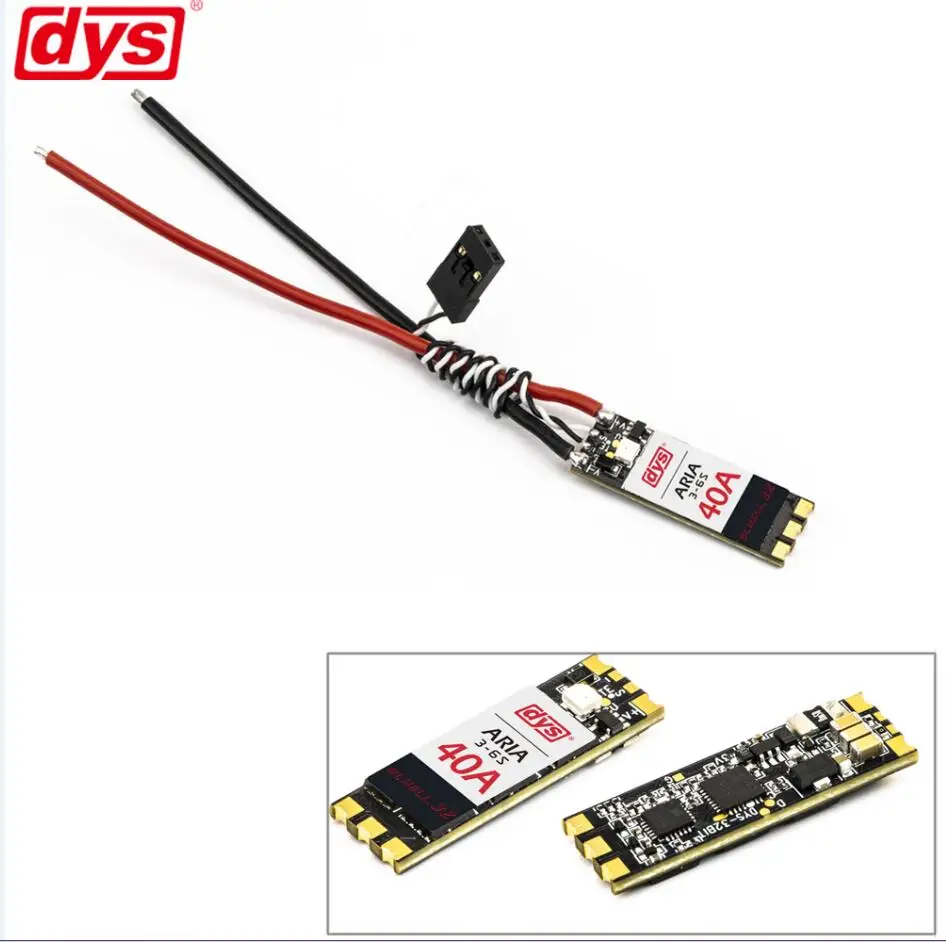 

DYS ARIA 40A 3-6S BLHeli_32 Dshot1200 Built-in Current Meter ESC For RC Drone FPV Racing Multi Rotor Spare