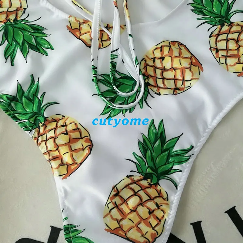 Mother Daughter Father Son Matching Swimsuits Pineapple Bikini Shorts Family Swimwear Outfits Mommy And Me Dad Mom And Daughter (28)