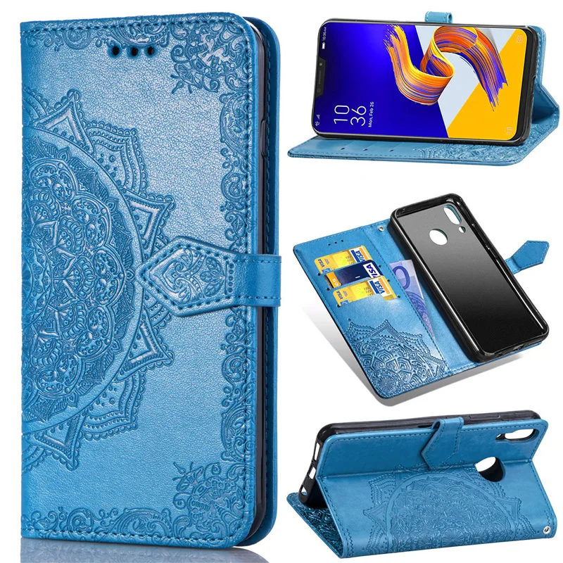 

Floral Leather Flip Cover For Asus ZB631KL ZB633KL ZC520TL ZA550KL ZS620KL ZE551ML ZE550KL ZC600KL ZC550KL ZC554KL Wallet Case