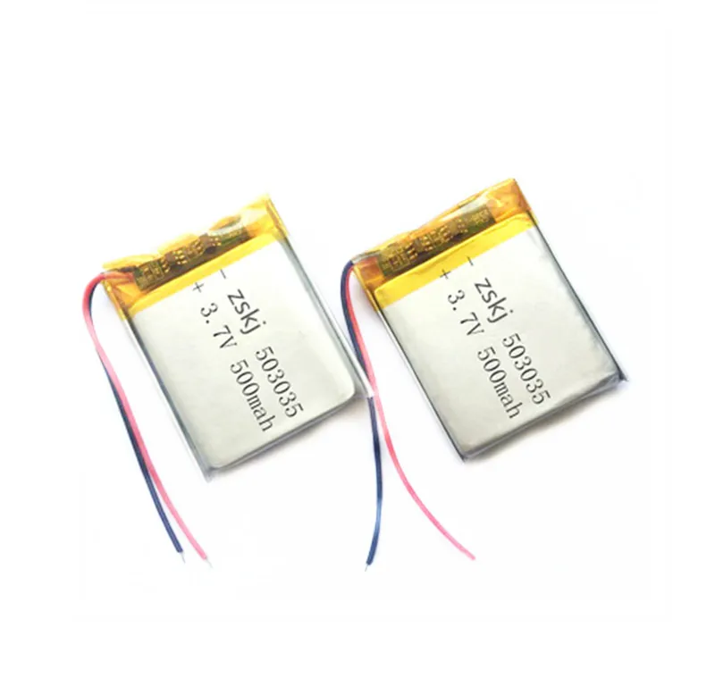 1/2 шт 503035 3,7 V 500mAh литий-полимерный Батарея 3,7 вольт Li-po ion Lipo Перезаряжаемые батареи для MP3 DVD gps navigationtion