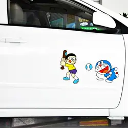 Volkrays мультфильм автомобиль Стикеры аксессуары Doraemon играть в наклейка Бейсбол украшения для мотоциклов Mazda холодильник, мини-Nissan Kia