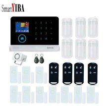 SmartYIBA Home Intelligent GSM GPRS Wifi Alarm System Security Door Sensor Infared Detection Alarm WIFI Wireless Alarma Kits