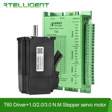 Motorista servo fácil do motorista do motor deslizante do laço fechado com cabo livre de 2.2m motor deslizante rtelligent nema 23 com codificador nema 23 24