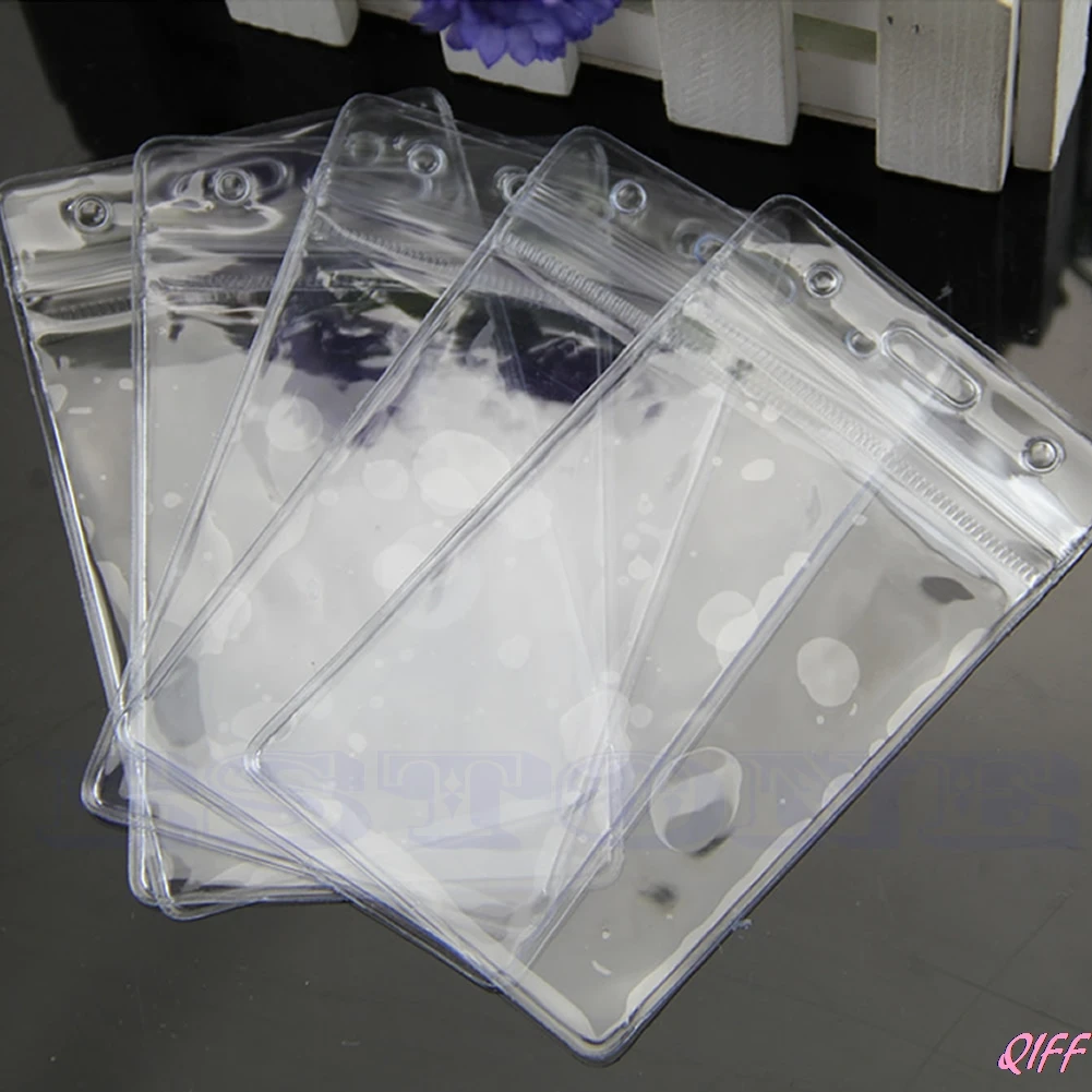 

Popular Clear PVC Badge Work Exhibition ID Name Waterproof Card Holders 5X