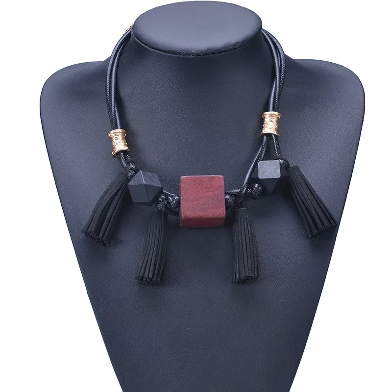 Buy Vintage Leather Tassels Necklaces Pendants