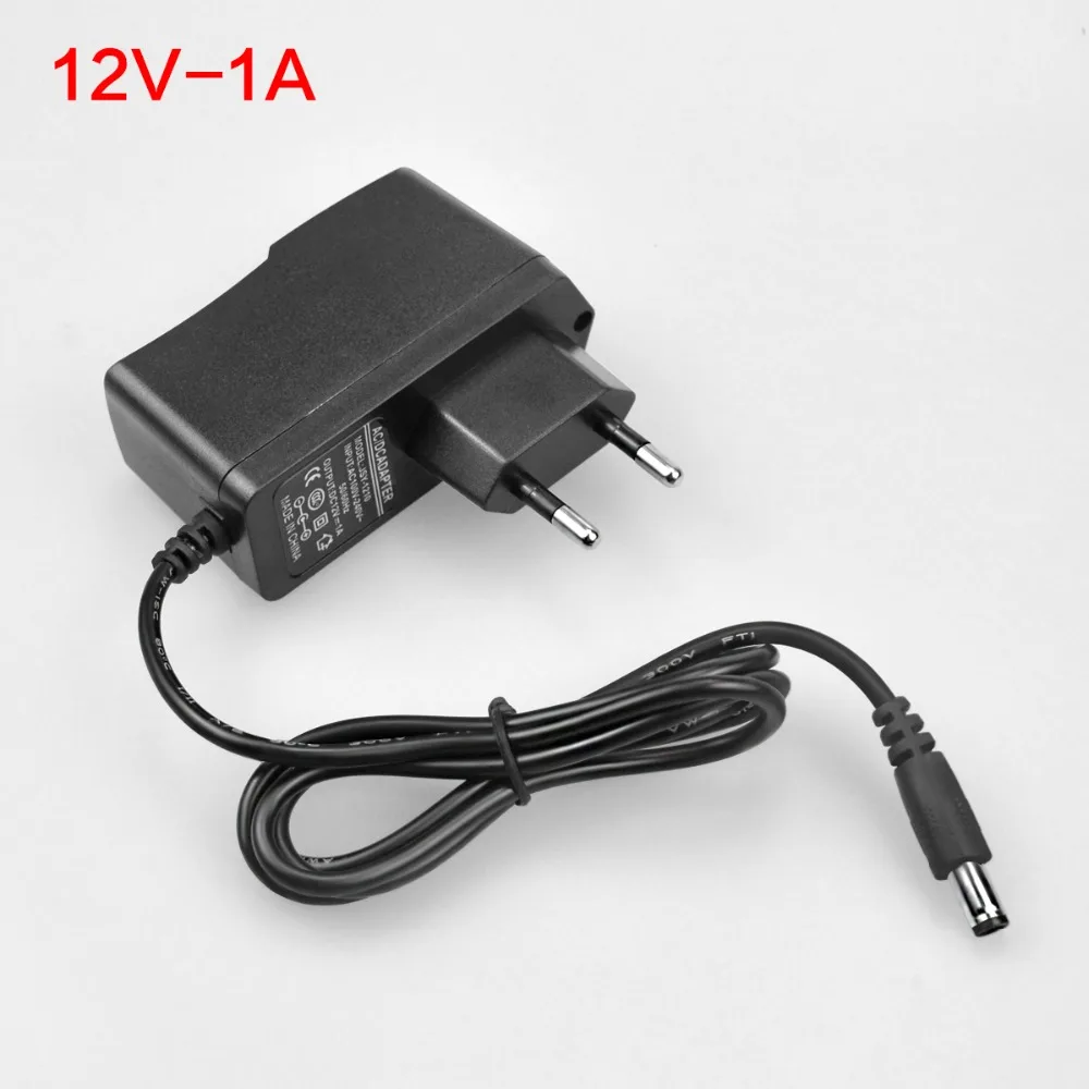 Светодиодные ленты Питание ЕС Plug 5 V DC 12 V 3A 24 V 5A 2A 1A Мощность адаптер переменного тока 220 V трансформатор для Светодиодный свет ленты лампы