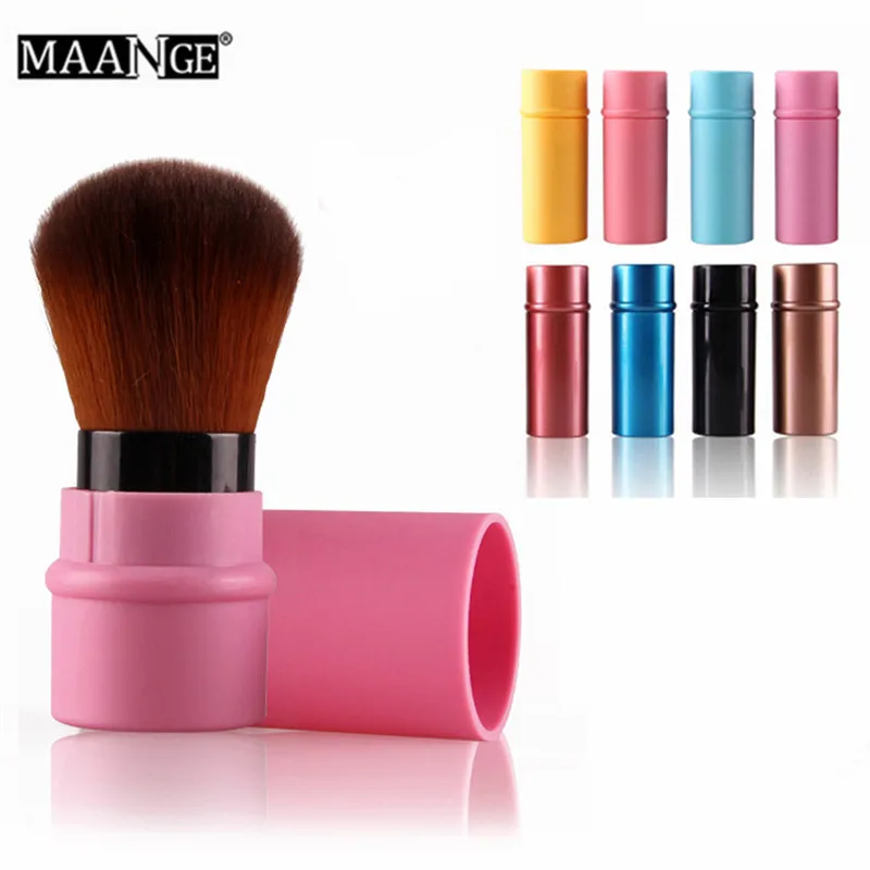 

MAANGE 1PC 8.2cm Makeup Brushes Powder Concealer Blush Contour Brush Wooden Brushes Profesional Blending Brush