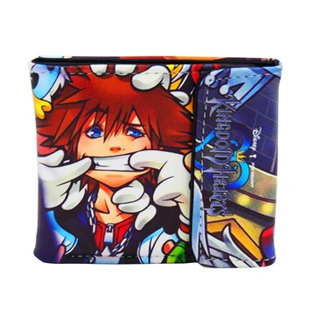 

PU Short Purse Wallet With Colorful Printing Of Japanese Anime Game Kingdom Hearts Sora Tyep A