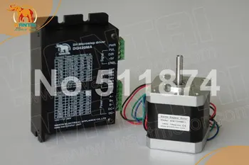 

New Arrival! Wantai Nema 17 Stepper Motor 42BYGHW208 37oz-in+Driver DQ420MA 1.7A 36V 128Micro CNC Router Plasma Laser Engraving