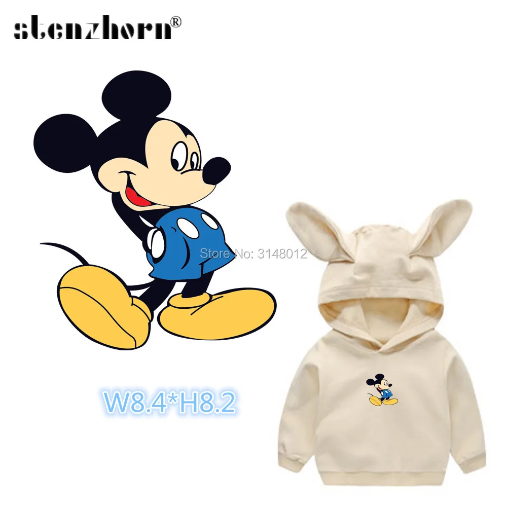 

Mickey stickers DIY heat transfers Thermo Adhesive Patches for clothes iron on transfers for clothing A Level applications