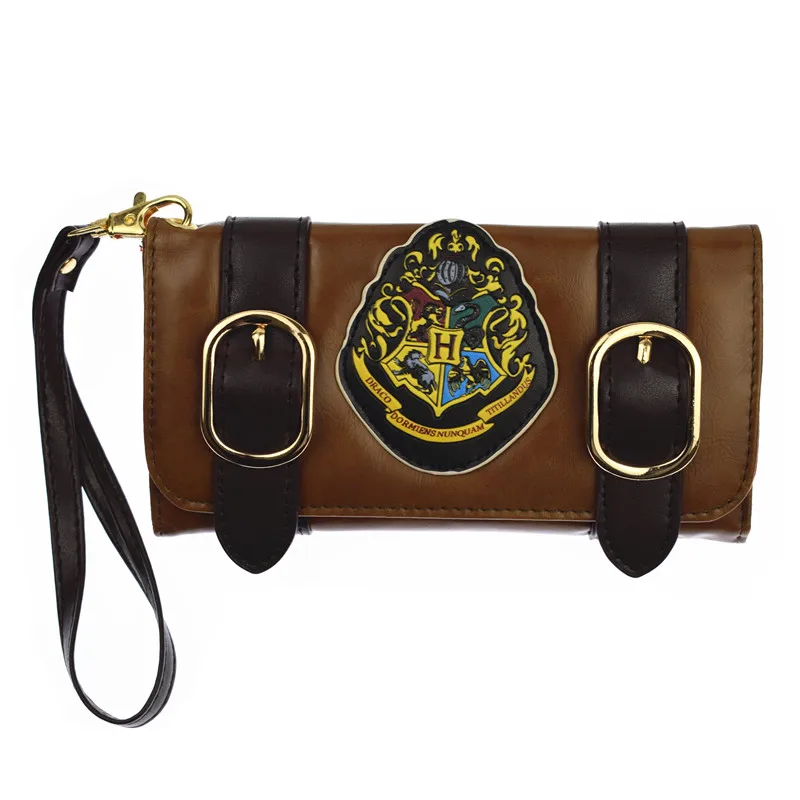 

Harry Potter Hogwarts Castle Crest Envelope Satchel Fold Wallet Purse HASP Long Lady Wallets