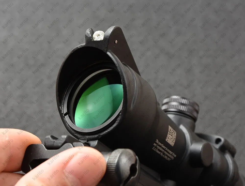 Тактический trijicon acog Стиль 4x32 винтовки прицел с 20 мм Пикатинни Вивер рейку База M5858