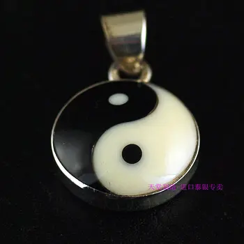 

Thailand imported 925 Sterling Silver Pendant, Taiji