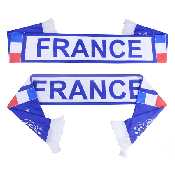 Шарфы для футбольных болельщиков футбольный Болельщик шарф 32 футбольные команды страны командный шарф флаг баннер футбол болельщик подарок шарф сувенир - Цвет: France
