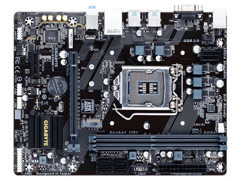 

Gigabyte GA-B150M-VP Desktop Motherboard B150M-VP B150 LGA 1151 Core i7 i5 i3 DDR4 32G SATA3 USB3.0 M.2 Micro-ATX