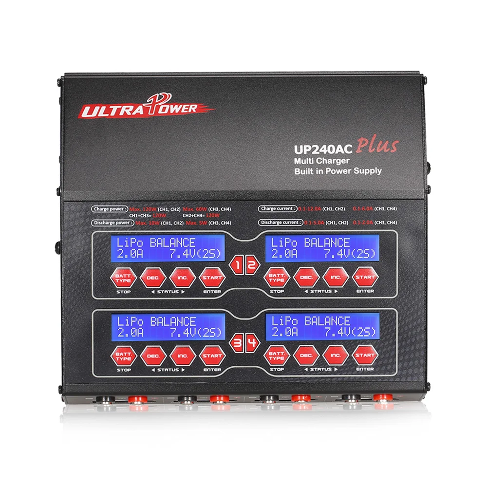 

Brand Ultra Power UP240AC Plus 240W Lilo/LiPo/LiFe/NiMH/NiCD/ Battery Multi Balance Charger/Discharger for RC Lipo Battery