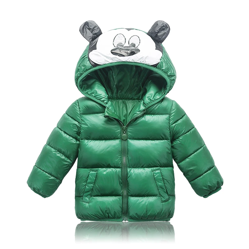 

Baby Boys Girls Winter Coat Warm Clothes Fashion Cotton Cartoon Hoodie Outerwear Children Thicken Kid Outfit for 2 3 4 5 6 Years