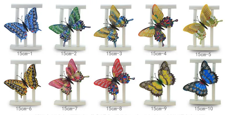 3D Butterfly fridge magnet home decoration 5pcs - 2