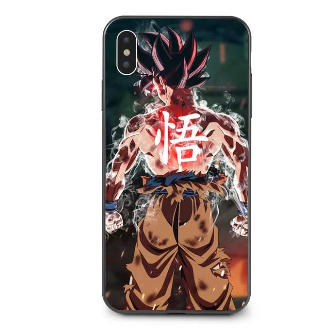 Dragon Ball z Гоку DragonBall Coque в виде ракушки чехол для телефона черный мягкий чехол для iPhone X 7 8 плюс 6 6s 5 5S SE XS MAX XR XS - Цвет: TPU