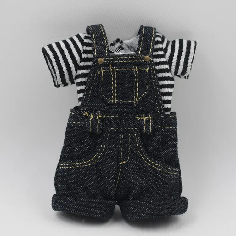 Наряды для куклы Blyth, джинсовые комбинезоны для куклы размером 12 дюймов, боди, классная одежда, фабрика Blyth