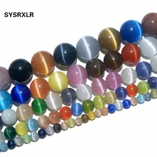 Натуральный камень Цвет смешивания опал натуральный солнцезащитные очки "кошачий глаз" Круглые бусины для самостоятельного изготовления ювелирных изделий браслет 4/6/8/10/12 мм