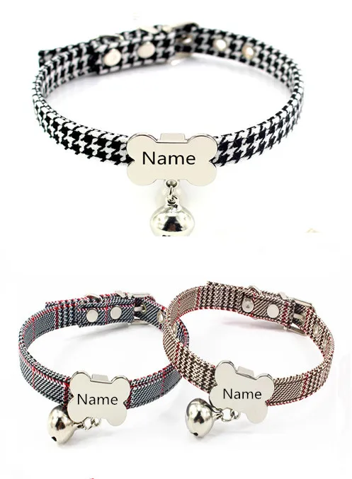 

Dog Collar Nylon Personalized Custom Dog ID Tag Collar Engraved Nameplate Pet Cat Collar Antilost for Small Medium Large Dogs