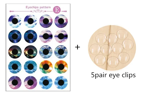 5 пар/лот 14 мм цветные стеклянные глазные фишки куклы аксессуары для куклы Blyth аксессуары для глаз DIY модифицированные - Цвет: E