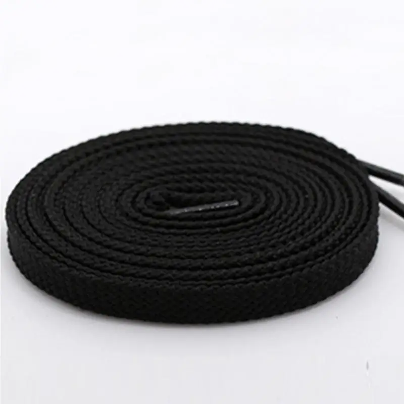 100cm High Quality Polyester Fashion Sports Casual Shoe Lace Wide Shoelaces All Shoe Types Trainer Boot Shoes Tools