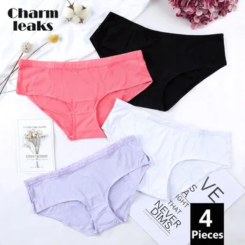 

Charmleaks Women's Panties Solid Hipster Underwear Cotton Soft Stretch Cozy Cotton Crotch Cueca Calcinha Breathable Hot Sale