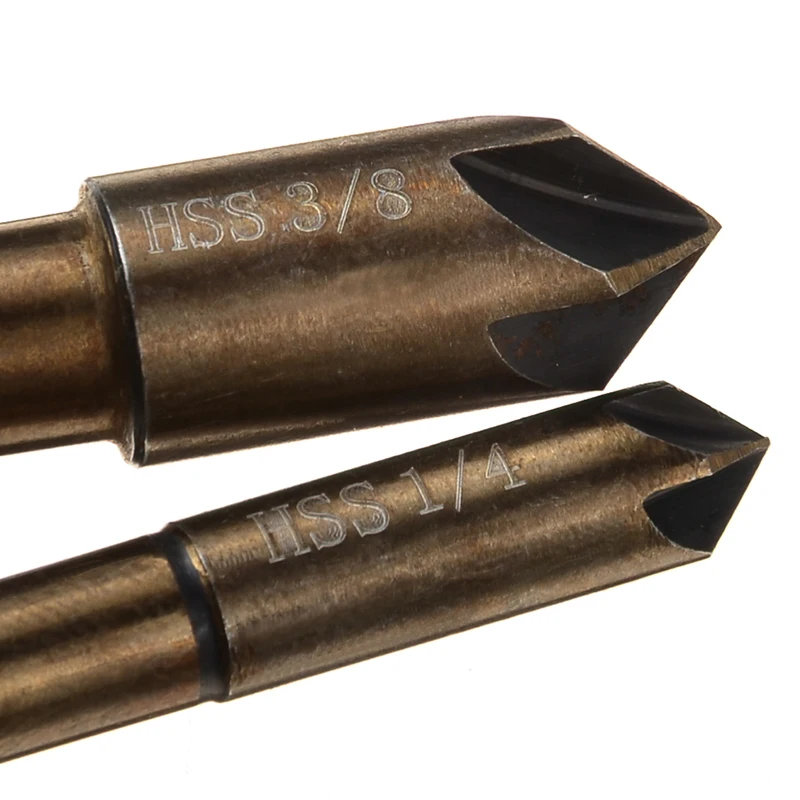 Shina 5PCS 6mm 10mm13mm16mm19mm 82 Countersink Metal Chamfer Cutting Boring Machine Woodworking Opener Wood Hole Sow