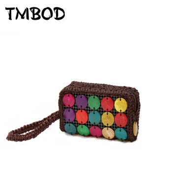 

New 2019 Design Small Flap Dot Coconut Shell Coin Purses Wallets Cute Manual Ladies Clutches Wallet bolsos carteras pt001