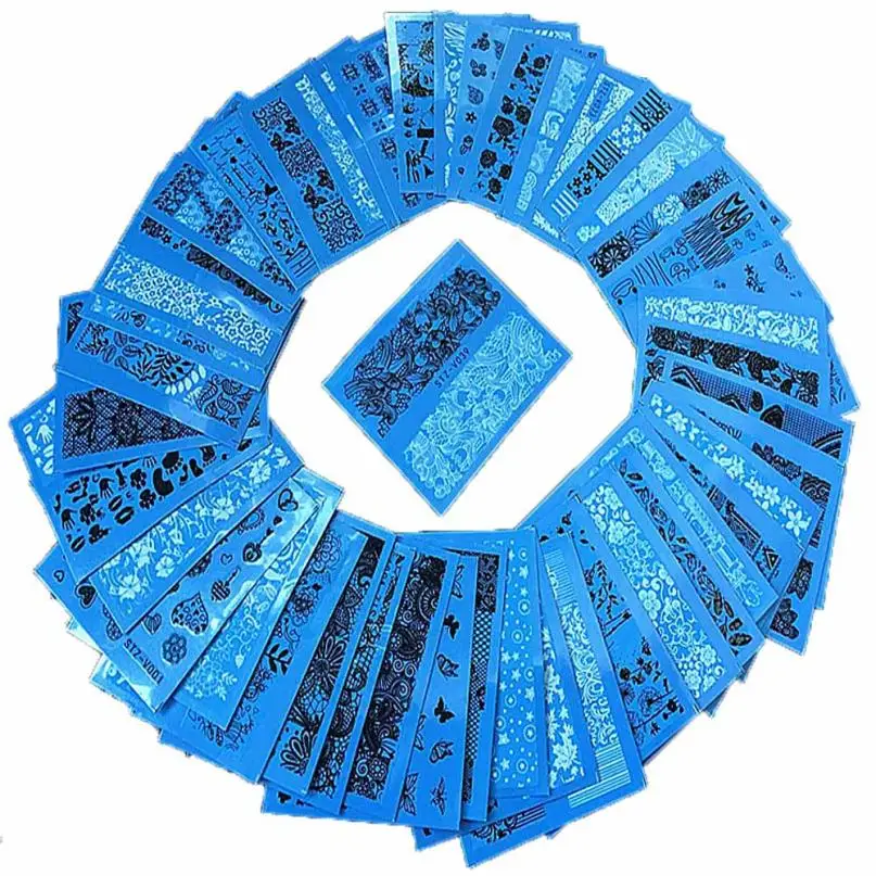 OutTop 2018 новые 48 листов Новые цветочные кружевные наклейки для ногтей переводные