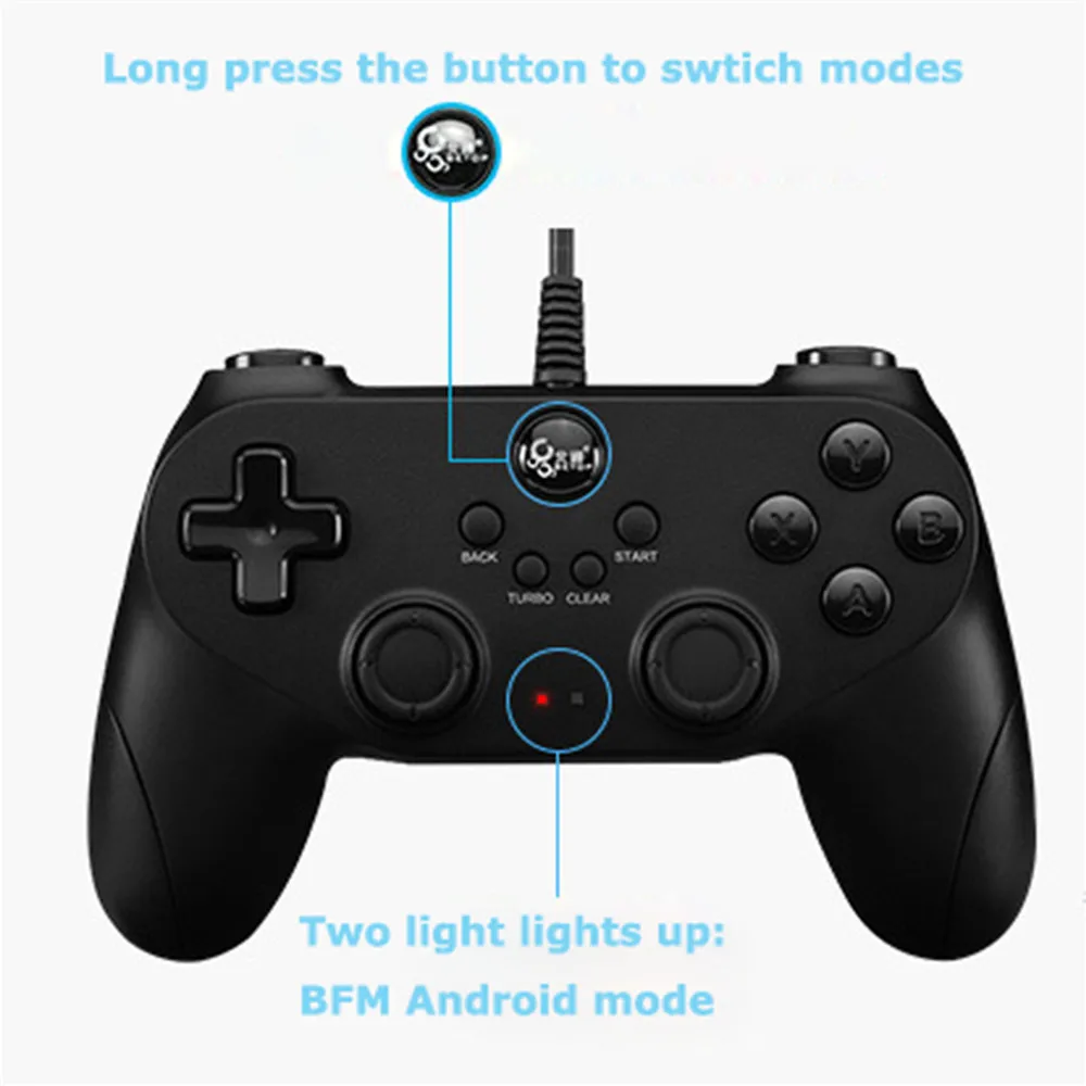  USB Wired Gamepad for PlayStation 3 PC Android Mobile Phone Smart TV Box PUBG Game Controller with 
