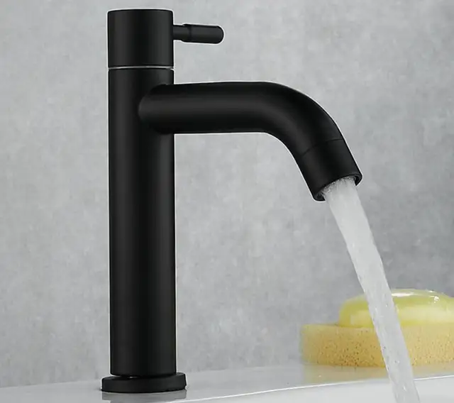 Online Shop Single Cold Quick Open Type Bathroom Kitchen Matte