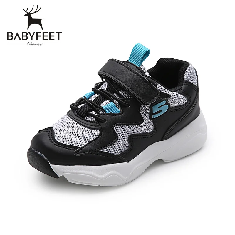 Бренд babyfeet Низкий Топ легкий удобный дышащий детская обувь Детские кроссовки для