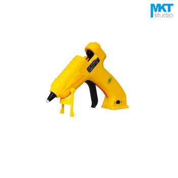 Best 1Pcs Yellow 8W Electric Thermo Heating Hot Melt Adhesive Glue Gun Pistol Puller For 7mm Glue Stick, With Battery,Charge By USB