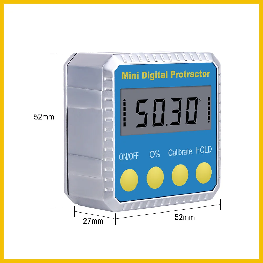 RZ Digital Protractor Inclinometer Tester Angle Finder Measure Bevel Goniometer 90 degrees Gauge Ruler MT2011 MT2010