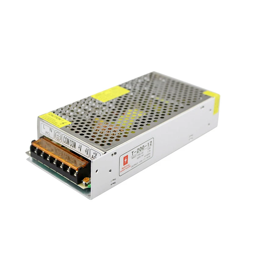 

Constant current led driver 12 volt power supply 200W 16.6A ac-dc 220v 12v led lighting transformer for led strip