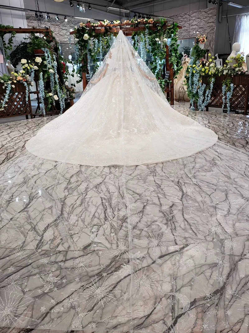 HTL432 shiny wedding dresses with glitter off the shoulder special neck sparckly wedding gowns 2019 new fashion robe de mariee (20)
