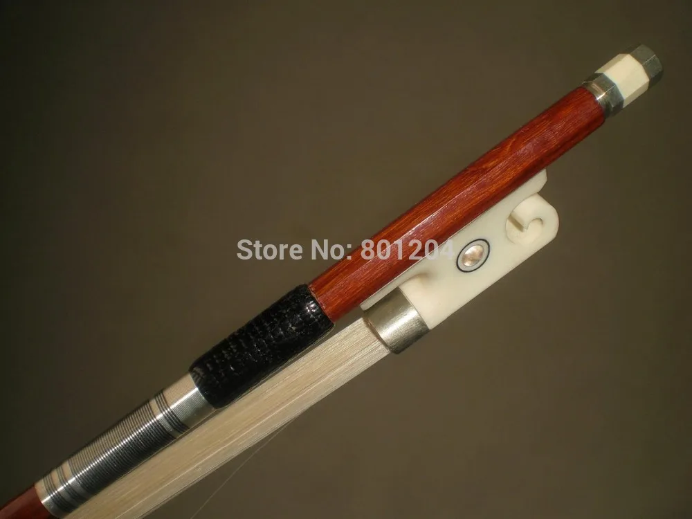 

1 PC Quality Brazil Wood Violin Bow 4/4 with white bow hair 121#