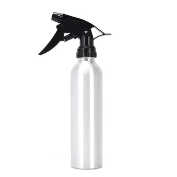 

1PC 250ML Silver/Black Spray Bottle High Grade Aluminum Water Bottle Trigger Hairdressing Tool For Hair Salons High Quality
