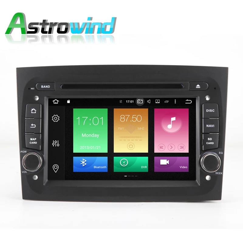 Excellent 4G RAM, 7 inch Android 9.0 Car DVD Player GPS Navigation System Media Radio Stereo For Fiat Doblo 2015 2016 TPMS DVR DAB+ OBD2 1