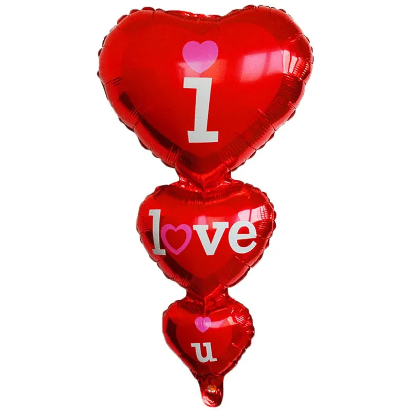 Веревка для воздушных шаров в форме сердца с надписью I Love YOU украшения из