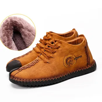 

Boots Men Winter Shoes Men Snow Boots Lace-up Flat Shoes for Male Botines Hombre Zapatos De Hombre