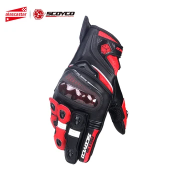 

SCOYCO Motorcycle Gloves Microfiber Leather Riding Gloves Motocross Full Finger Racing Guantes Moto Gloves Protective Gear
