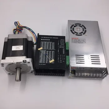 

1 Axis Nema34 6.5Nm Dual Shaft L98mm Stepper Motor Drive Kit+ Power Supply+5 Axis CNC Breakout Board+ Free Cable