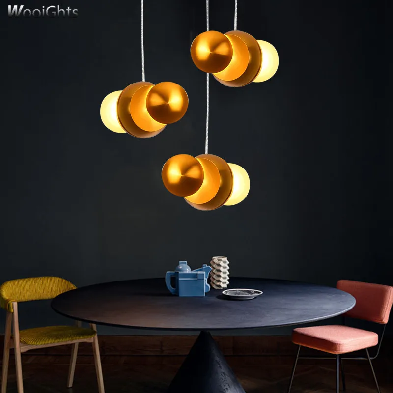 

Wooights Nordic Glod Bees Balls Pendant Lights Luminaire Pendant Lamps for Living Room Droplight Cord Nordic pendant Lights