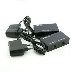 1 шт. EU/us HDMI Extender Ретранслятор по одной UTP RJ45 CAT5e/CAT6 кабеля до 50 м 1080 P HD